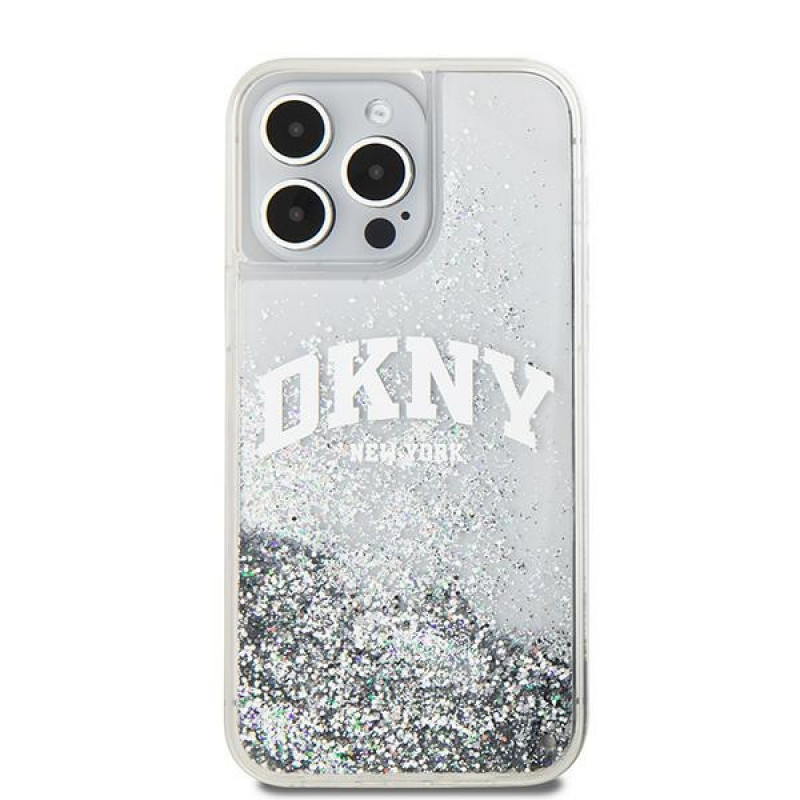 DKNY Apple iPhone 15 Pro Max -kovakuori Liquid Glitter Big Logo