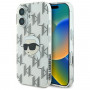 Karl Lagerfeld Apple iPhone 16 -kovakuori IML Karl Head Electroplated, läpinäkyvä