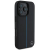 Mercedes MEHMP16L23RURBK Apple iPhone 16 Pro -kovakotelo MB Blue Line Leather MagSafe, musta