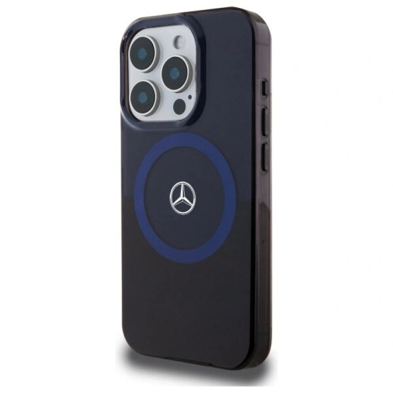Mercedes MEHMP16X23HBIKV Apple iPhone 16 Pro Max -kovakotelo MB Double Layer BiColor MagSafe, musta sininen