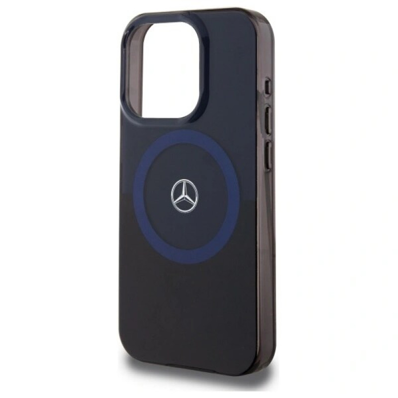 Mercedes MEHMP16X23HBIKV Apple iPhone 16 Pro Max -kovakotelo MB Double Layer BiColor MagSafe, musta sininen