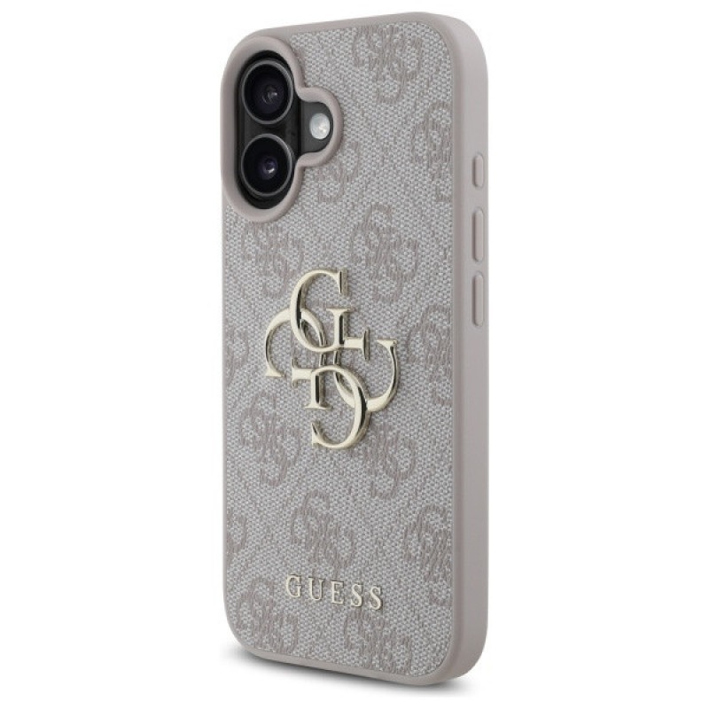 Guess GUHCP16S4GMGPI Apple iPhone 16 -kovakuori 4G Big Logo, pinkki