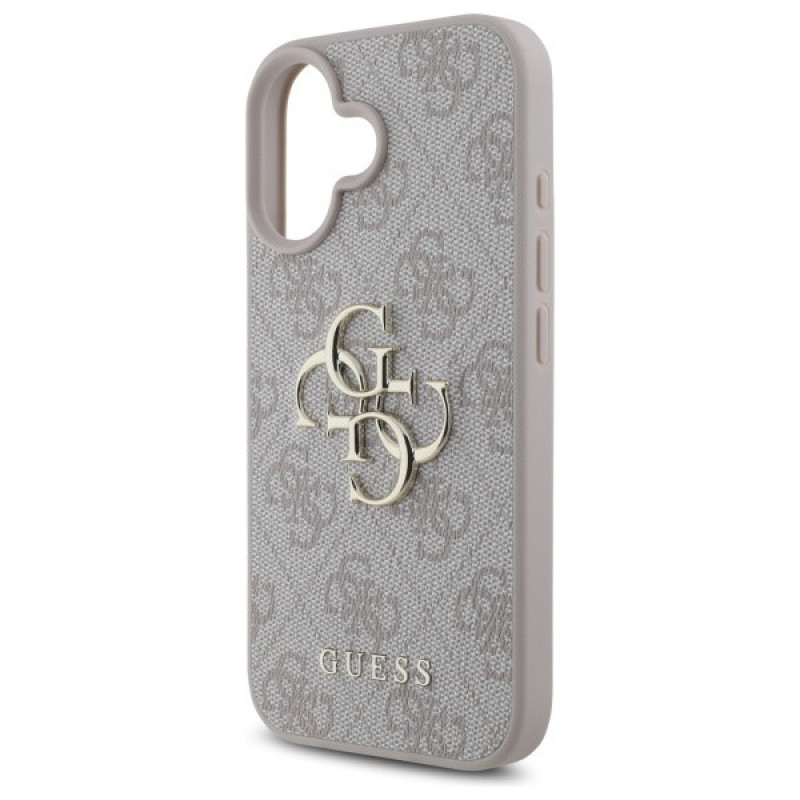 Guess GUHCP16S4GMGPI Apple iPhone 16 -kovakuori 4G Big Logo, pinkki