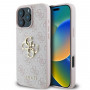 Guess GUHCP16L4GMGPI Apple iPhone 16 Pro -kovakotelo 4G Big Logo, pinkki