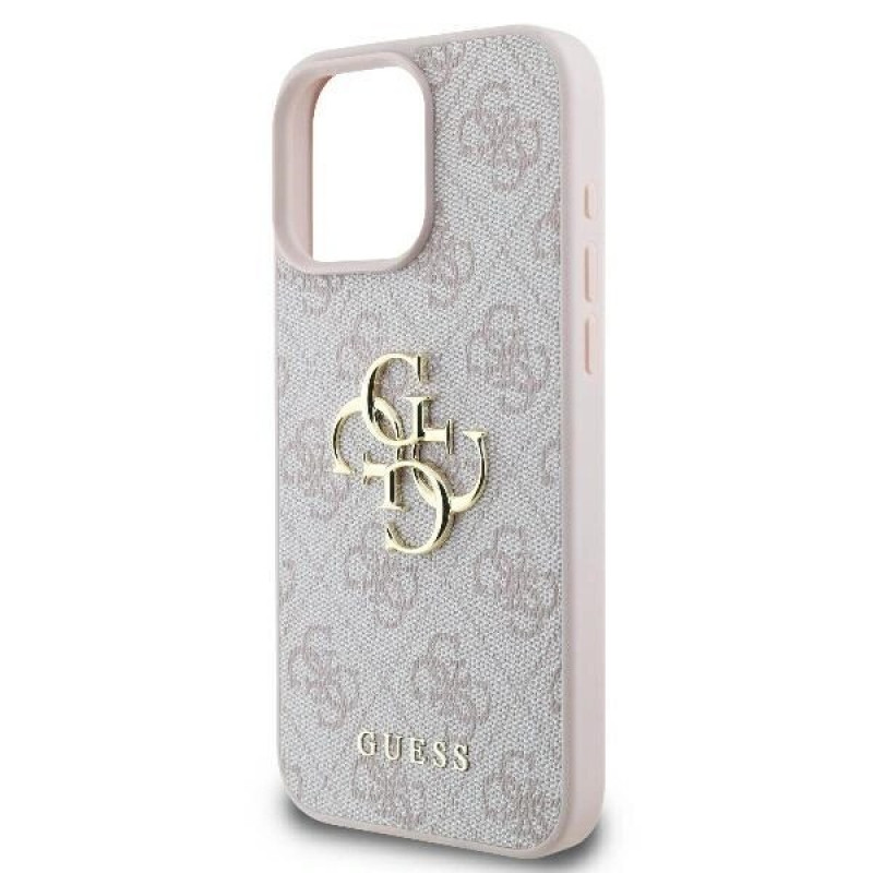 Guess GUHCP16L4GMGPI Apple iPhone 16 Pro -kovakotelo 4G Big Logo, pinkki