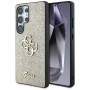 Guess Fixed Glitter Big 4G Metal Logo -kovakotelo Samsung Galaxy S25 Ultra -puhelimelle, kulta