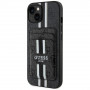 Guess 4G Stripes MagSafe Wallet Case Apple iPhone 15:lle, musta