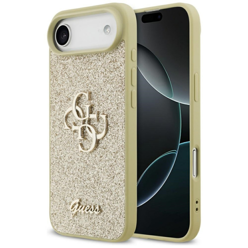 Guess Fixed Glitter Big 4G -kovakotelo Apple iPhone Air -puhelimelle, kulta