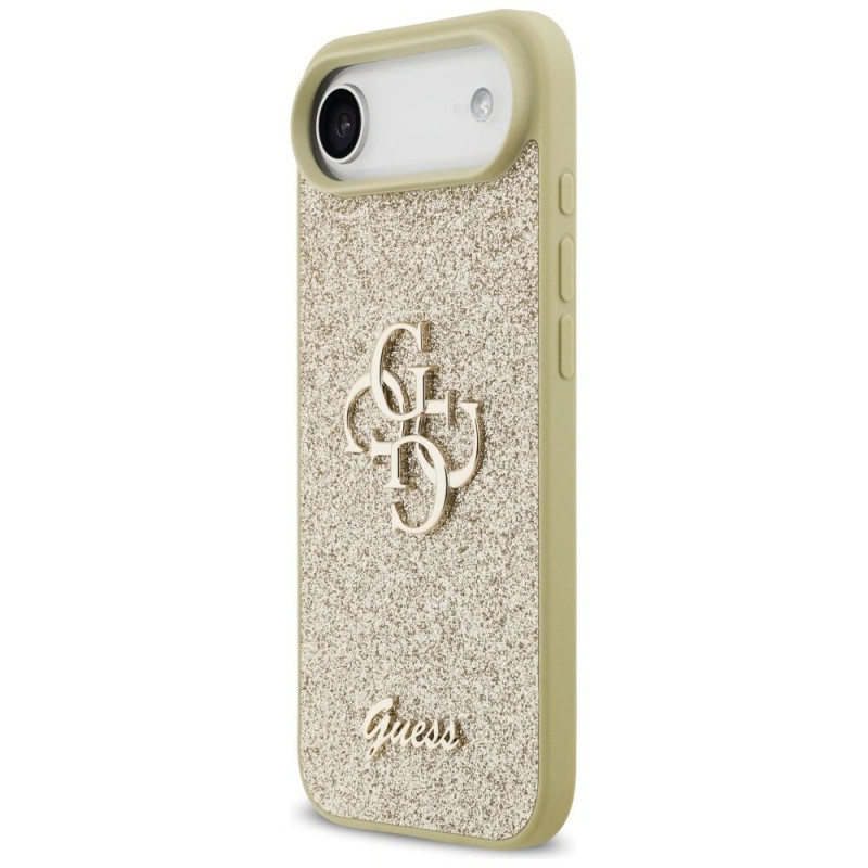 Guess Fixed Glitter Big 4G -kovakotelo Apple iPhone Air -puhelimelle, kulta