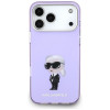 Karl Lagerfeld KLD22568 IML Aquarelle Karl & Choupette & Logo MagSafe -suojakotelo Apple iPhone 17 Pro Max -puhelimelle, violetti