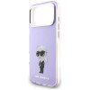 Karl Lagerfeld KLD22568 IML Aquarelle Karl & Choupette & Logo MagSafe -suojakotelo Apple iPhone 17 Pro Max -puhelimelle, violetti