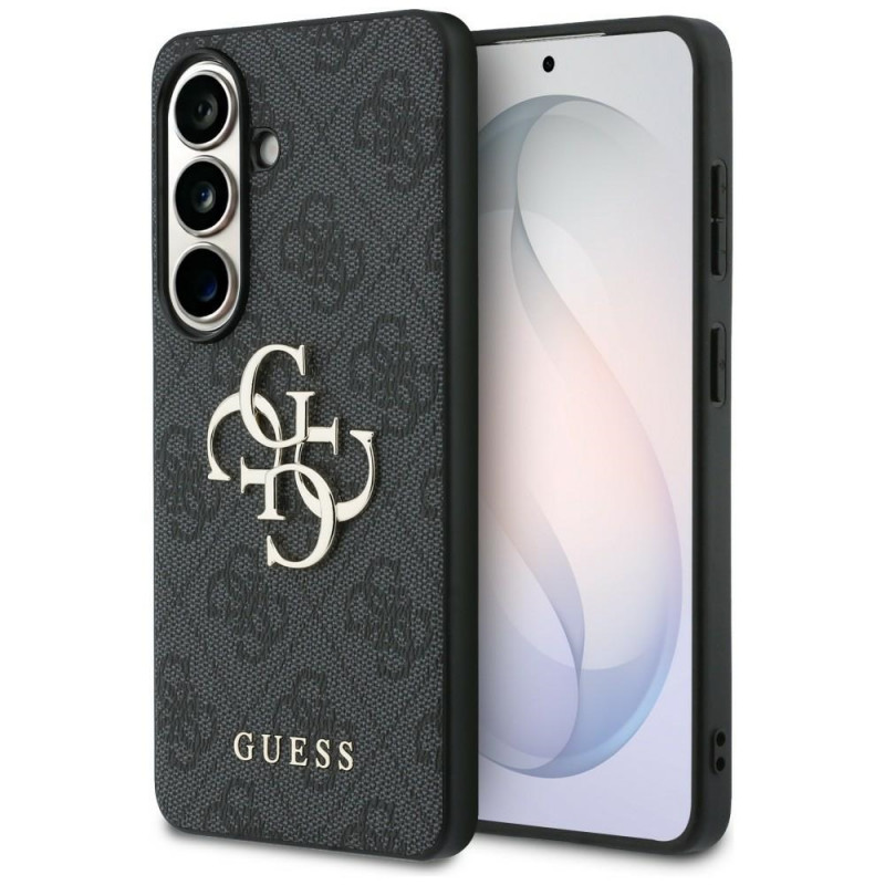 Guess GUE005301 4G Big Metal Logo -kovakotelo Samsung Galaxy S26+:lle, musta