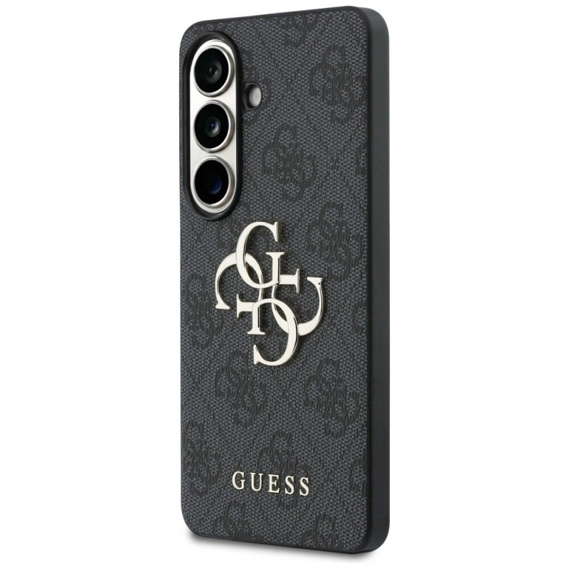 Guess GUE005301 4G Big Metal Logo -kovakotelo Samsung Galaxy S26+:lle, musta