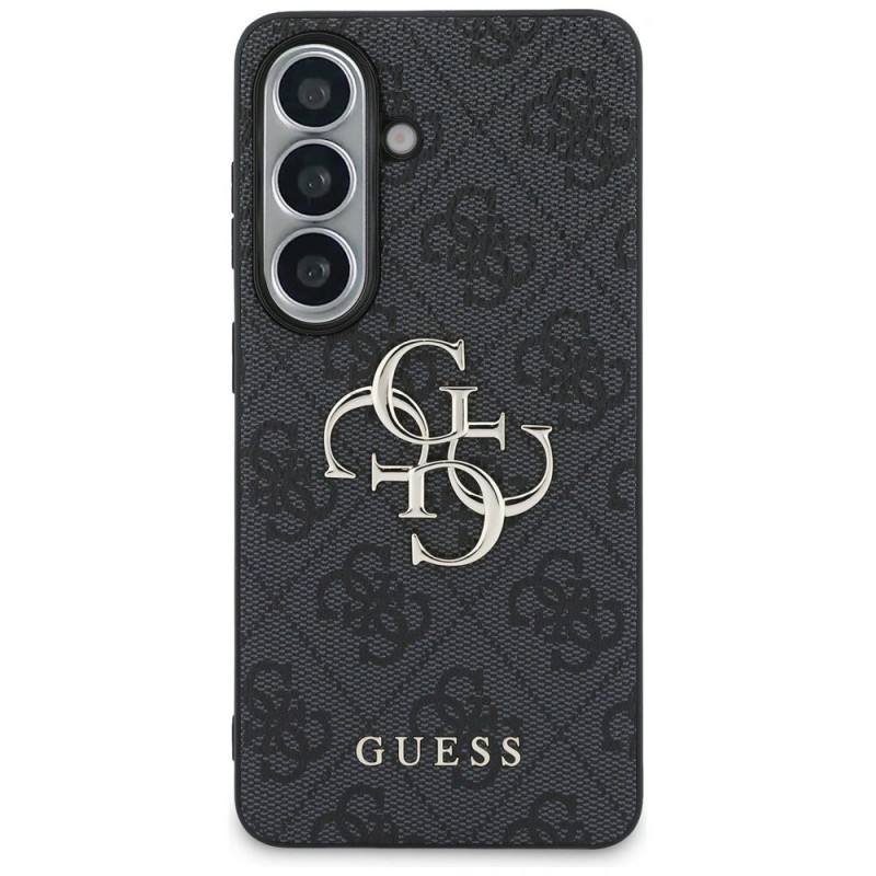 Guess GUE005301 4G Big Metal Logo -kovakotelo Samsung Galaxy S26+:lle, musta