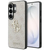 Guess GUE005337 4G Big Metal Logo -kovakotelo Samsung Galaxy S26 Ultra -puhelimelle, pinkki