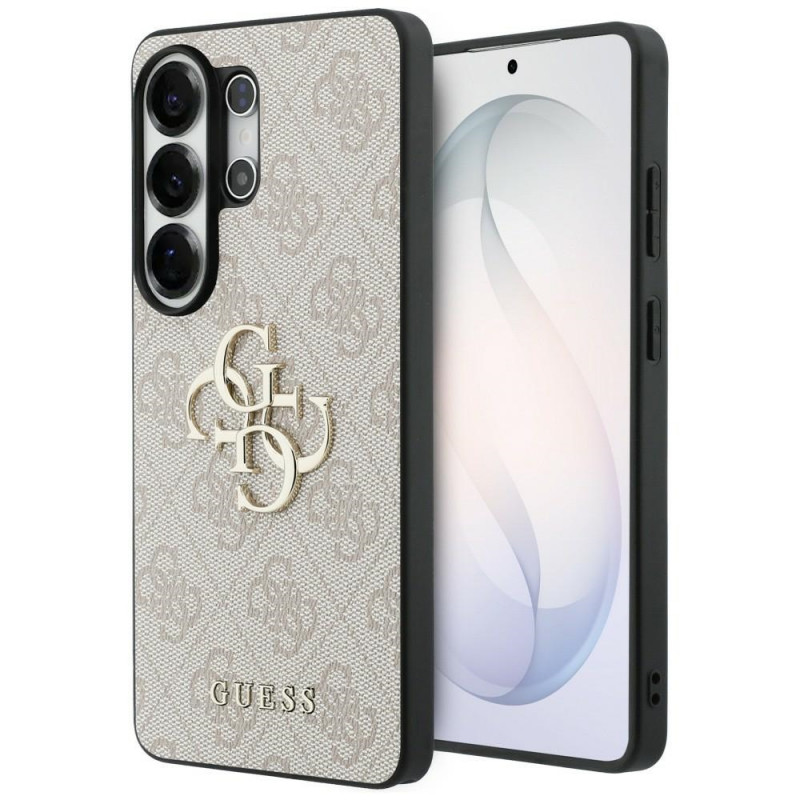 Guess GUE005337 4G Big Metal Logo -kovakotelo Samsung Galaxy S26 Ultra -puhelimelle, pinkki