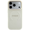 Guess Saffiano Peony & Ring MagSafe -suojakotelo Apple iPhone 18 Pro / 17 Pro -puhelimelle, beige