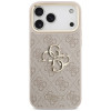Guess 4G Big 4G Classic Logo Big Strap Metal Buttons -suojakotelo hihnalla Apple iPhone 18 Pro Max / 17 Pro Max -puhelimeen, pinkki
