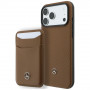 Mercedes-Benz Grill Pattern Leather MagSafe -suojakuori ja korttilompakkosetti Apple iPhone 18 Pro Max / 17 Pro Max -puhelimelle, camel