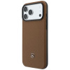 Mercedes-Benz Grill Pattern Leather MagSafe -suojakuori ja korttilompakkosetti Apple iPhone 18 Pro Max / 17 Pro Max -puhelimelle, camel