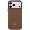 Mercedes-Benz Grill Pattern Leather MagSafe -suojakuori ja korttilompakkosetti Apple iPhone 18 Pro Max / 17 Pro Max -puhelimelle, camel
