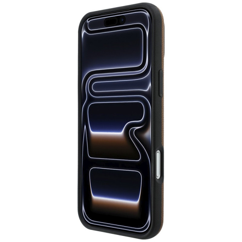 Mercedes-Benz Grill Pattern Leather MagSafe -suojakuori ja korttilompakkosetti Apple iPhone 18 Pro Max / 17 Pro Max -puhelimelle, camel