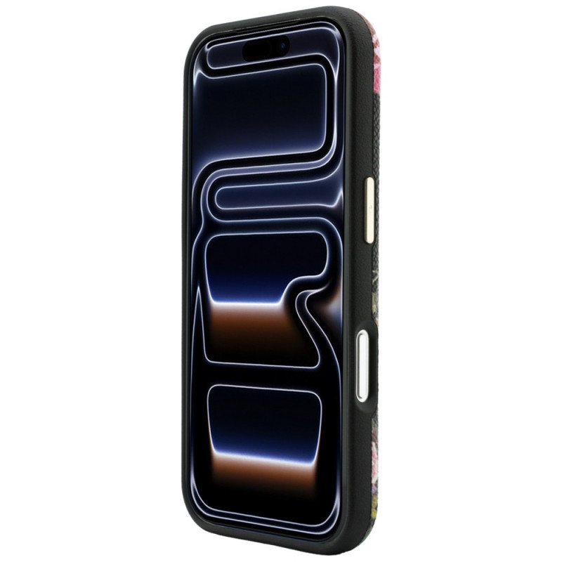 Guess Blossom Roses Print MagSafe -suojakotelo Apple iPhone 18 Pro / 17 Pro -puhelimelle, musta