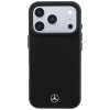 Mercedes-Benz Case Grill Pattern and Card Wallet Leather MagSafe Apple iPhone 18 Pro Max / 17 Pro Max -suojakotelo, musta
