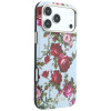 Guess GUE6026 Blossom Roses Print MagSafe -suojakotelo Apple iPhone 18 Pro / 17 Pro -puhelimelle, sininen