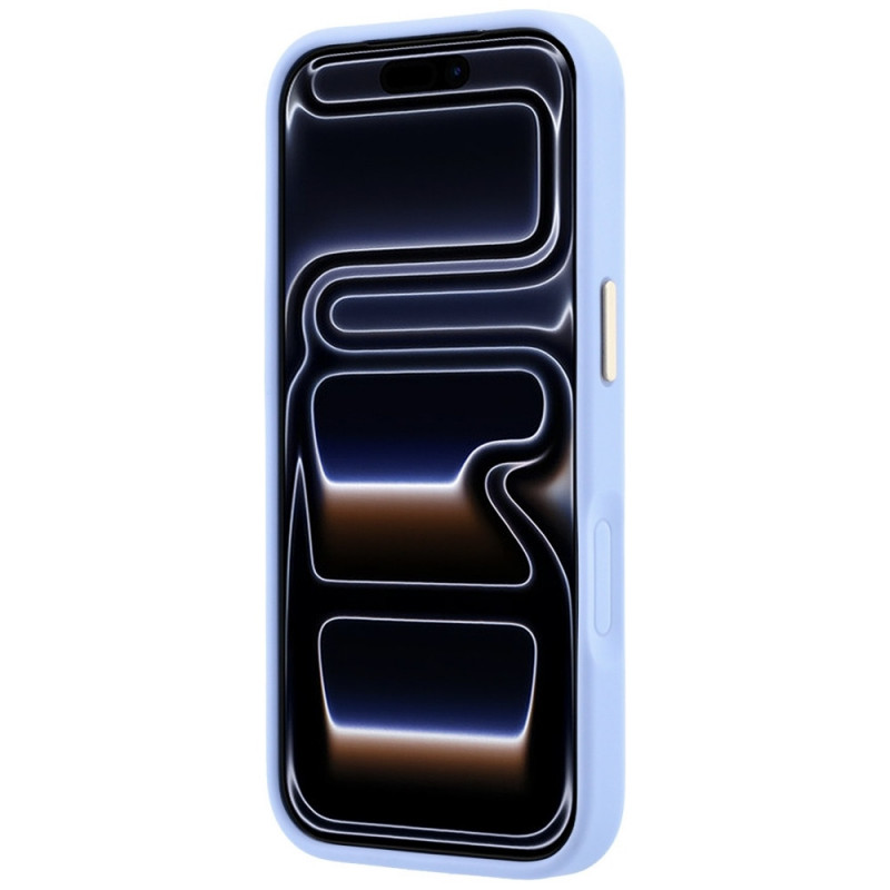 Guess Ring Stand 360 Grained Classic Logo MagSafe -suojakotelo Apple iPhone 18 Pro Max / 17 Pro Max -puhelimelle, vaaleansininen