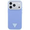 Guess Grained Triangle Logo MagSafe -kovakuori Apple iPhone 18 Pro / 17 Pro -puhelimelle, sininen