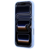 Guess Grained Triangle Logo MagSafe -kovakuori Apple iPhone 18 Pro / 17 Pro -puhelimelle, sininen