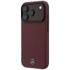Mercedes-Benz Case Grill Pattern and Card Wallet Leather MagSafe Apple iPhone 18 Pro Max / 17 Pro Max -puhelimelle, musta