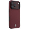 Mercedes-Benz Case Grill Pattern and Card Wallet Leather MagSafe Apple iPhone 18 Pro Max / 17 Pro Max -puhelimelle, musta