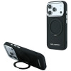 Karl Lagerfeld Ring Stand 360 Saffiano Classic Logo MagSafe -suojakotelo Apple iPhone 18 Pro / 17 Pro -puhelimelle, musta (KF003179)