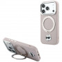 Karl Lagerfeld with Ring Stand 360 Choupette Head Pin MagSafe -suojakotelo Apple iPhone 18 Pro Max / 17 Pro Max -puhelimelle, pinkki