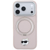 Karl Lagerfeld with Ring Stand 360 Choupette Head Pin MagSafe -suojakotelo Apple iPhone 18 Pro Max / 17 Pro Max -puhelimelle, pinkki