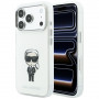 Karl Lagerfeld IML Ikonik Sketch Print MagSafe -suojakotelo Apple iPhone 18 Pro Max / 17 Pro Max -puhelimelle, beige (KLD22794)