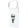Karl Lagerfeld IML Ikonik Sketch Print MagSafe -suojakotelo Apple iPhone 18 Pro Max / 17 Pro Max -puhelimelle, beige (KLD22794)