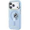 Karl Lagerfeld Peekaboo Logo MagSafe -suojakotelo Apple iPhone 18 Pro Max / 17 Pro Max -puhelimelle, sininen