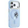 Karl Lagerfeld Peekaboo Logo MagSafe -suojakotelo Apple iPhone 18 Pro Max / 17 Pro Max -puhelimelle, sininen