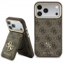 Guess 4G-suojakotelo lompakolla, MagSafe, Apple iPhone 18 Pro Max / 17 Pro Max -puhelimelle, ruskea