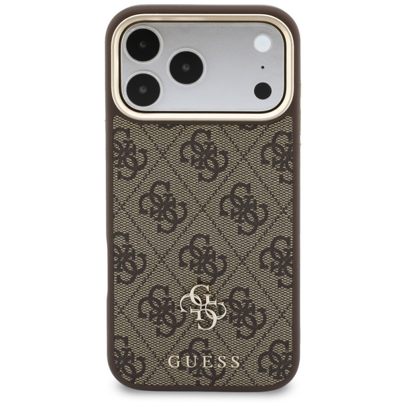 Guess 4G -suojakotelo lompakolla ja kaulanyörillä, MagSafe, Apple iPhone 18 Pro Max / 17 Pro Max -puhelimelle, ruskea