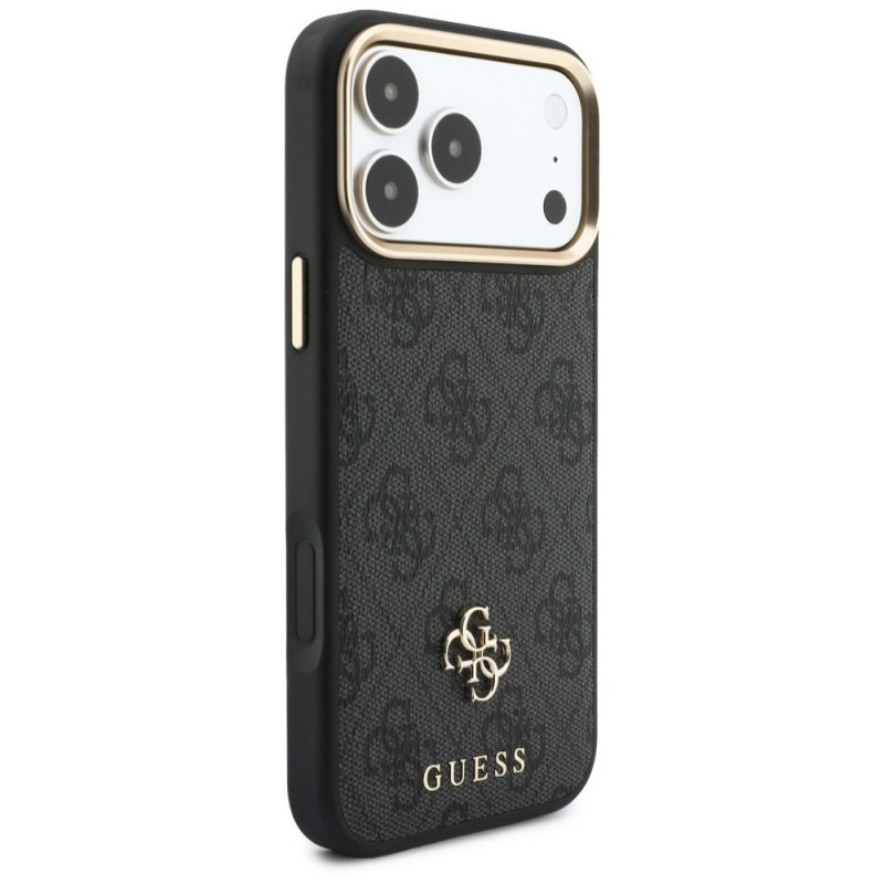 Guess 4G -suojakotelo lompakolla ja kaulahihnalla, MagSafe, Apple iPhone 18 Pro / 17 Pro -puhelimelle, ruskea