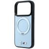 BMW Kevlar Ring Stand 360 MagSafe -suojakotelo Apple iPhone 18 Pro Max / 17 Pro Max -puhelimelle, sininen