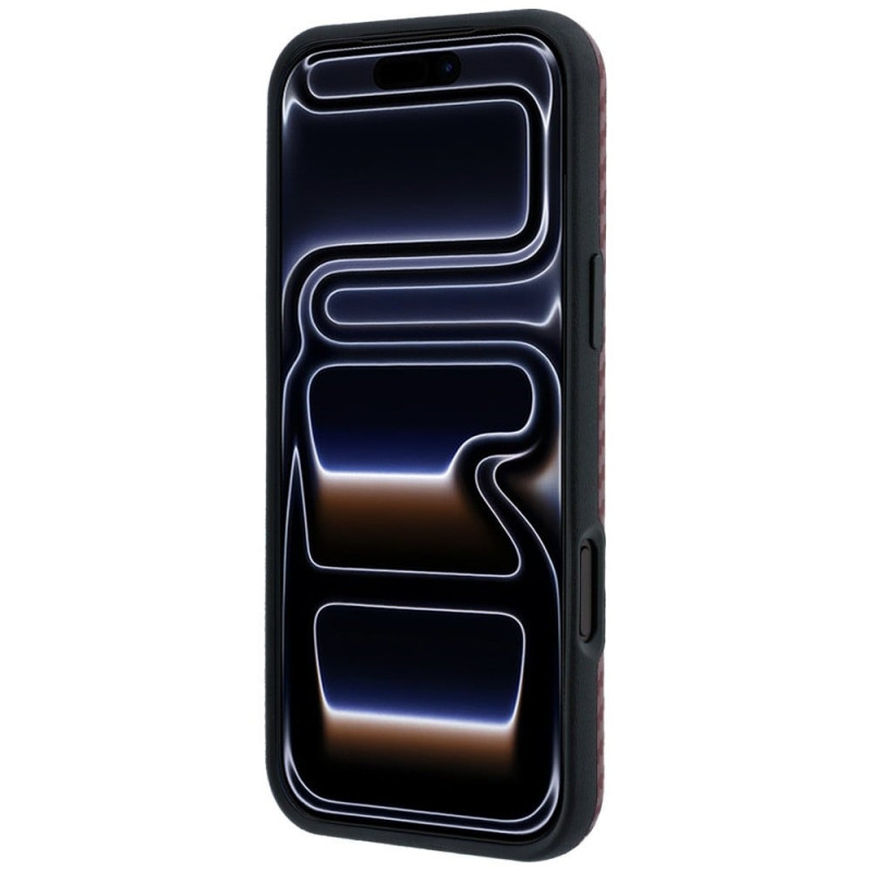 BMW M Carbon Printed Ring MagSafe -suojakotelo Apple iPhone 18 Pro Max / 17 Pro Max -puhelimelle, punainen