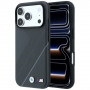 BMW M Tire Track with Silver Line MagSafe -suojakotelo Apple iPhone 18 Pro Max / 17 Pro Max -puhelimelle, antrasiitti