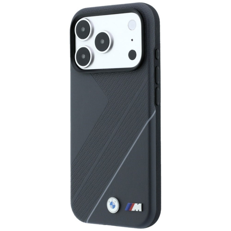 BMW M Tire Track with Silver Line MagSafe -suojakotelo Apple iPhone 18 Pro Max / 17 Pro Max -puhelimelle, antrasiitti