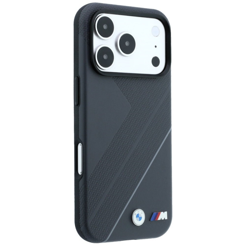 BMW M Tire Track with Silver Line MagSafe -suojakotelo Apple iPhone 18 Pro Max / 17 Pro Max -puhelimelle, antrasiitti