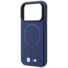 BMW M Carbon Printed Ring MagSafe -suojakotelo Apple iPhone 18 Pro / 17 Pro -puhelimelle, laivastonsininen